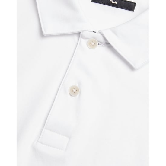 Ted Baker Zeiter Slim Soft Touch Weißes Polohemd - Image 2