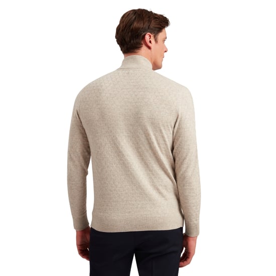 Ted Baker Kurnle T Stitch Strickpullover In Kamel Mit Halbem Reißverschluss - Image 6