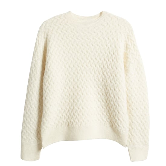 Ted Baker Morlea Pullover Mit Horizontalem Zopfmuster, Elfenbeinfarben, Rundhalsausschnitt - Image 1