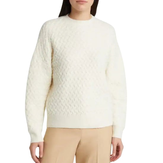 Ted Baker Morlea Pullover Mit Horizontalem Zopfmuster, Elfenbeinfarben, Rundhalsausschnitt - Image 2