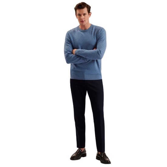 Ted Baker Lounge T Stitch Rundhalspullover, Blau - Image 3