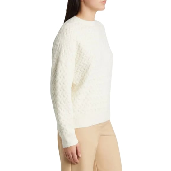 Ted Baker Morlea Pullover Mit Horizontalem Zopfmuster, Elfenbeinfarben, Rundhalsausschnitt - Image 3
