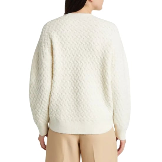 Ted Baker Morlea Pullover Mit Horizontalem Zopfmuster, Elfenbeinfarben, Rundhalsausschnitt - Image 4
