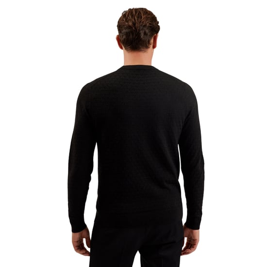 Ted Baker Lounge T Stitch Rundhalspullover, Schwarz - Image 2