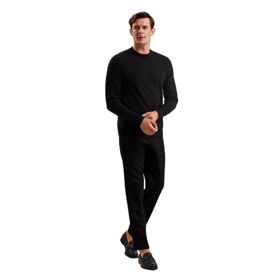 Ted Baker Lounge T Stitch Rundhalspullover, Schwarz - Image 3