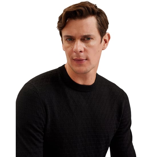 Ted Baker Lounge T Stitch Rundhalspullover, Schwarz - Image 4