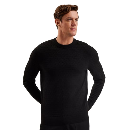 Ted Baker Lounge T Stitch Rundhalspullover, Schwarz - Image 6