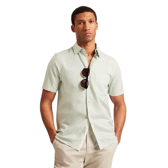 Ted Baker Palomas Leinenhemd In Hellgrün - Image 4