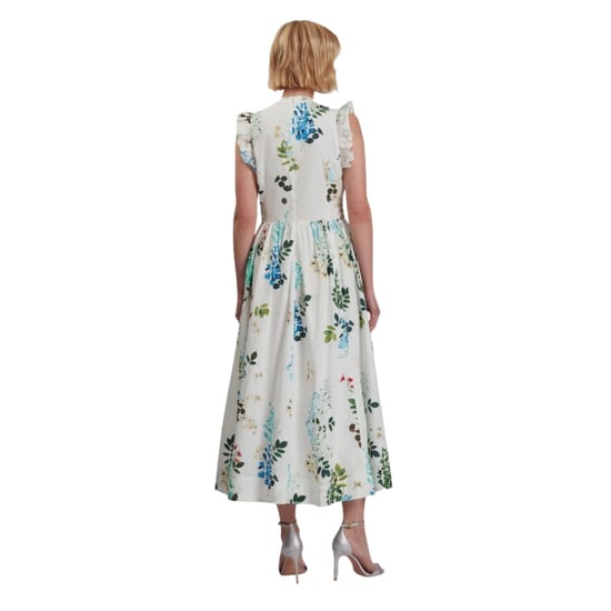 Ted Baker Giolia Baumwollkleid Mit Print, Ärmellos, Weiß, Midi-länge - Image 3