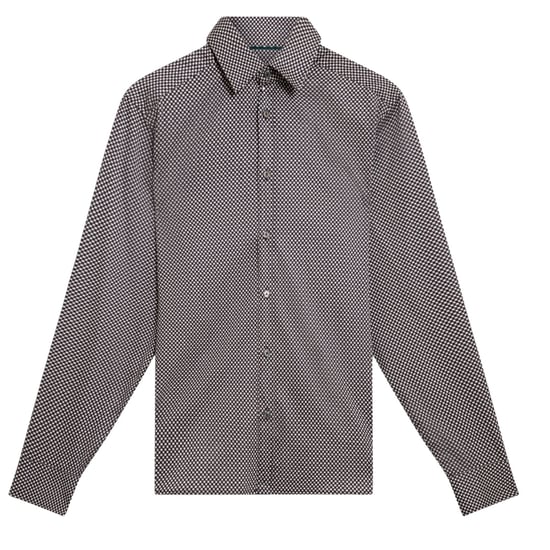 Ted Baker Jozef Mini Geo Print Navy Shirt - Image 1