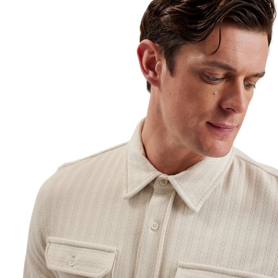 Ted Baker Belza Regular Fit Strukturiertes Beige Hemd - Image 5