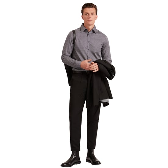 Ted Baker Jozef Mini Geo Print Navy Shirt - Image 5