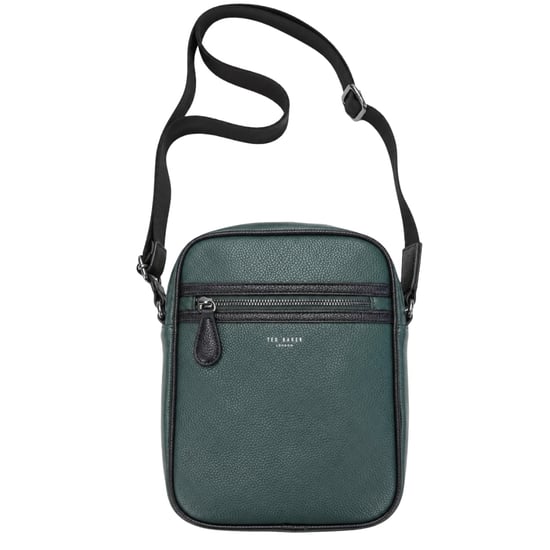 Ted Baker Lanston Pebble Pu Olive Flight Bag - Image 1