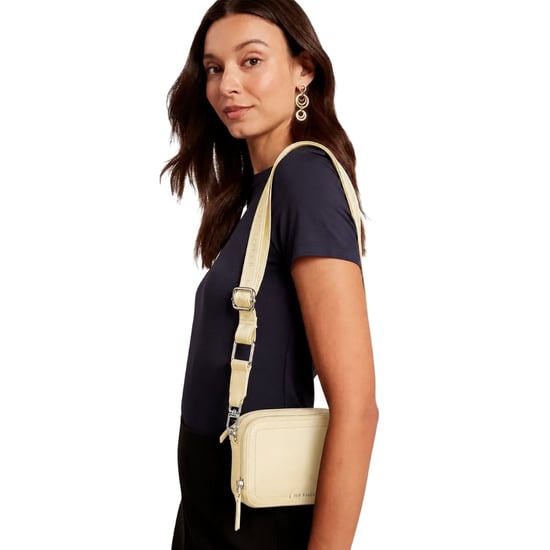 Ted Baker Linzie Webbing Leder Kleine Umhängetasche Hellgelbe Kameratasche - Image 4