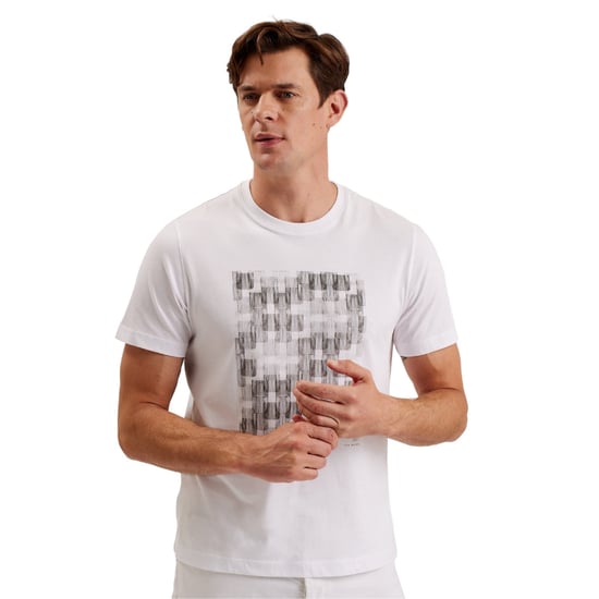 Ted Baker Tessman Box Bedrucktes Weißes T-shirt - Image 3