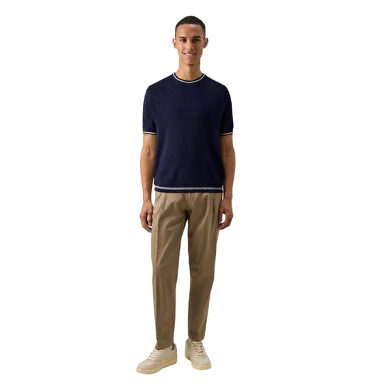 Ted Baker Eriks Regular Strukturiertes T-shirt In Marineblau - Image 4
