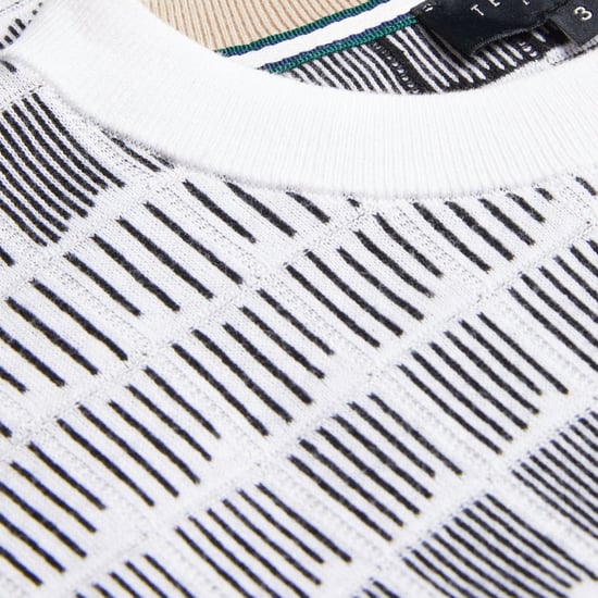 Ted Baker Srevel Regular Jacquard Weißes T-shirt - Image 4