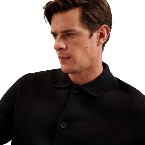 Ted Baker Freder Schwere Strickjacke In Schwarz - Image 3