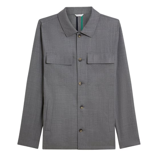Ted Baker Selwynj Leichte Graue Wollmischungsjacke - Image 1