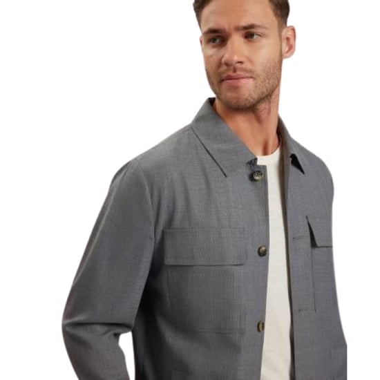 Ted Baker Selwynj Leichte Graue Wollmischungsjacke - Image 3