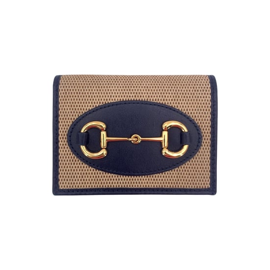 Gucci Ledergeldbörse mit Pferdegebiss-Verschluss, 1955 - Image 1