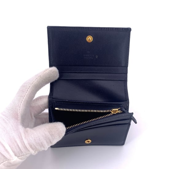 Gucci Ledergeldbörse mit Pferdegebiss-Verschluss, 1955 - Image 3