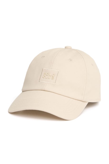 Baseballkappe beige mit sechs Paneelen und Polo Club Logo - Image 1