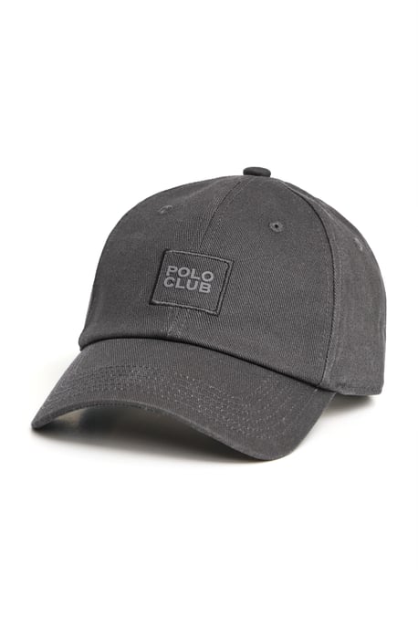 Baseballkappe dunkelgrau mit sechs Paneelen und Polo Club Logo - Image 1