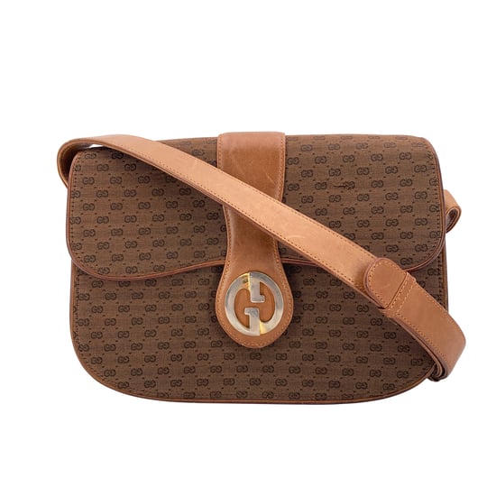 Gucci Vintage Schultertasche aus Stoff, Micro GG - Image 1
