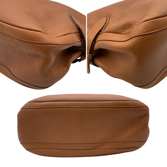 Gucci Vintage Schultertasche aus Leder mit GG-Logo - Image 4