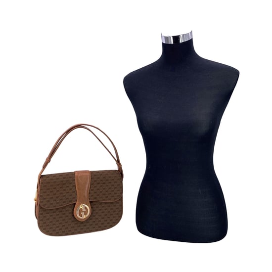 Gucci Vintage Schultertasche aus Stoff, Micro GG - Image 2