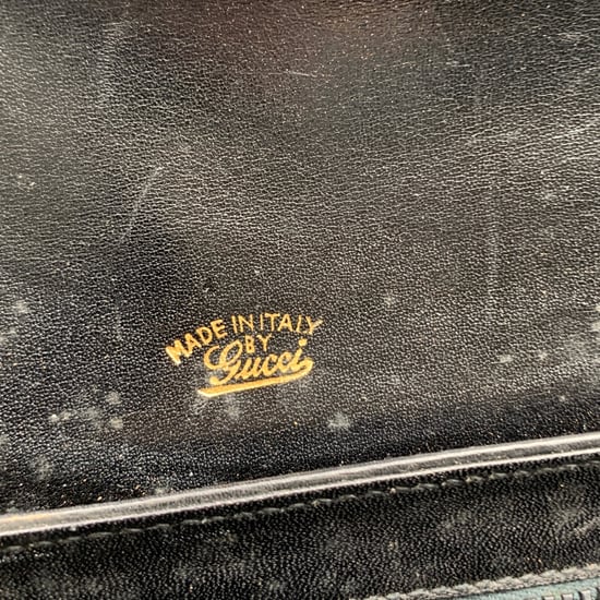 Gucci Vintage Leder-Schultertasche Box - Image 6