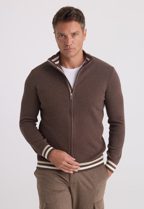 Strickjacke Strickjacke Mit Durchgehendem Reißverschluss - Image 1