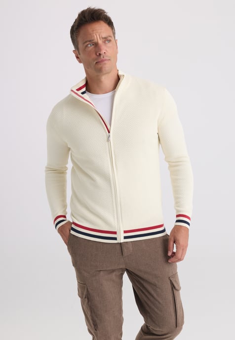 Strickjacke Strickjacke Mit Durchgehendem Reißverschluss - Image 1