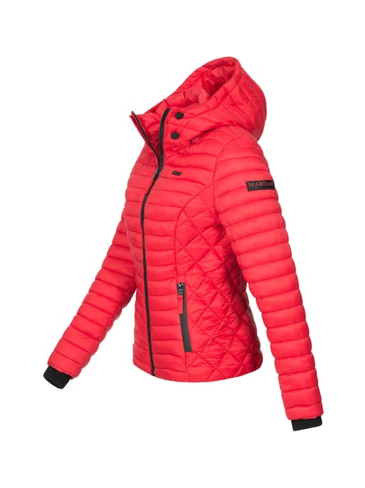 Marikoo Damen Steppjacke Samtpfote mit abnehmbarer Kapuze & Rippbündchen - Image 2