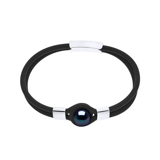 Armband Echte Süßwasser-Zuchtperle 9-10 mm — 925er Silber — 20 cm — Herren - Image 1