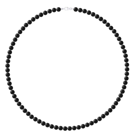 Halskette SCHWARZER ACHAT — 925er Silber — 55 cm — Herren - Image 2