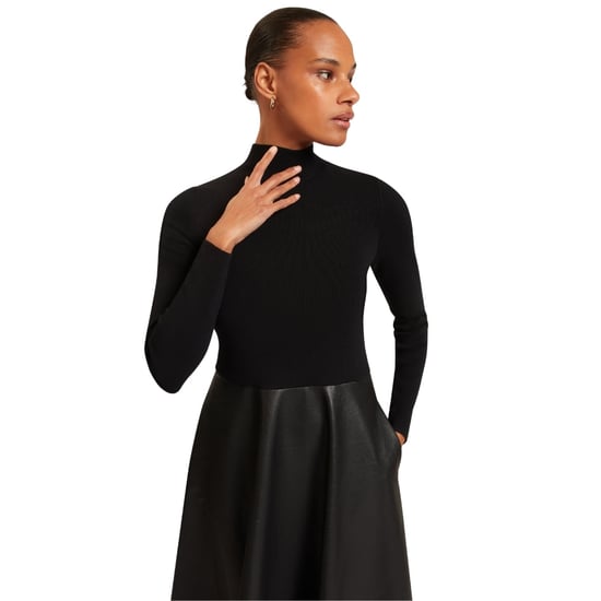 Ted Baker Midikleid Mit Kunstlederrock - Image 3