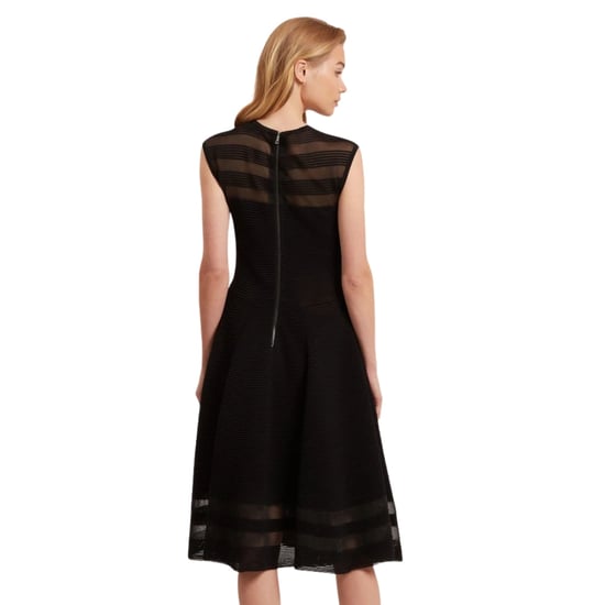 Ted Baker Saalli Strickkleid, Schwarz, Skaterkleid Mit Unsichtbarem Einsatz - Image 3