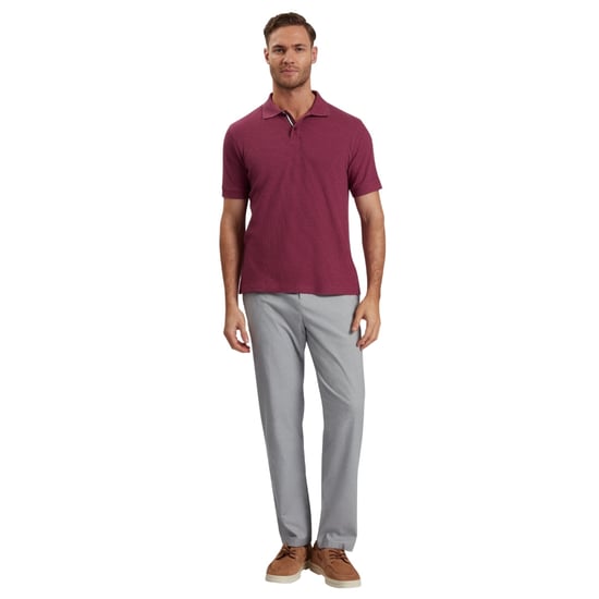 Ted Baker Redman Regular Strukturiertes Fuchsia Polohemd - Image 4