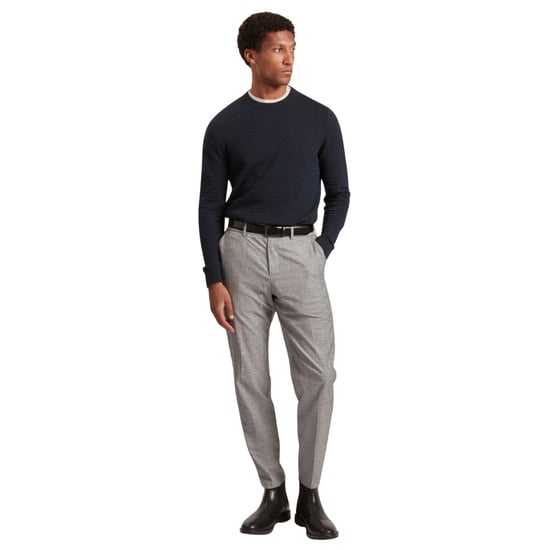 Ted Baker Sainsy T Stitch Navy Rundhalspullover - Image 5