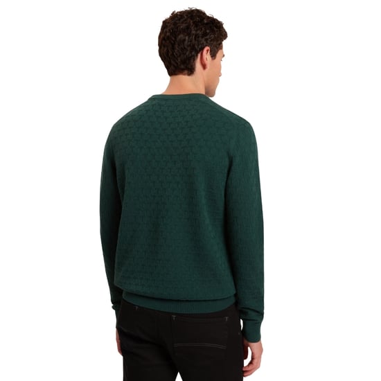 Ted Baker Sainsy T Stitch Pullover Mit Rundhalsausschnitt, Dunkelgrün - Image 3
