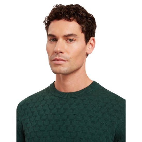 Ted Baker Sainsy T Stitch Pullover Mit Rundhalsausschnitt, Dunkelgrün - Image 4