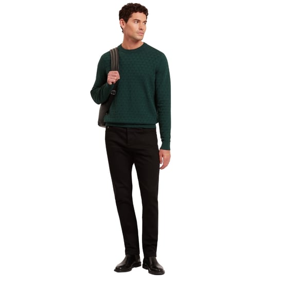 Ted Baker Sainsy T Stitch Pullover Mit Rundhalsausschnitt, Dunkelgrün - Image 5