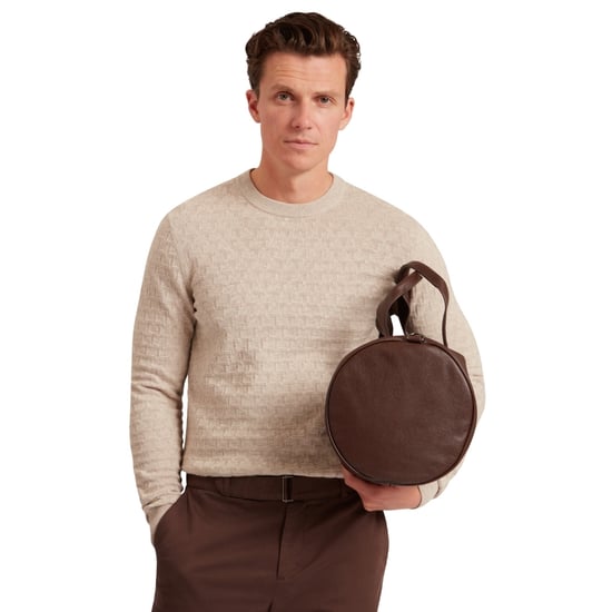 Ted Baker Sainsy T Stitch Rundhalspullover In Natur - Image 2