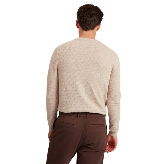 Ted Baker Sainsy T Stitch Rundhalspullover In Natur - Image 3