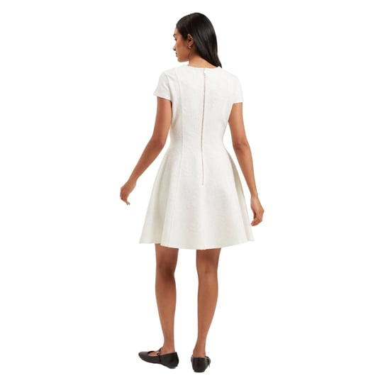 Ted Baker Codaa Besticktes Ponte Mini-skaterkleid In Elfenbein - Image 5