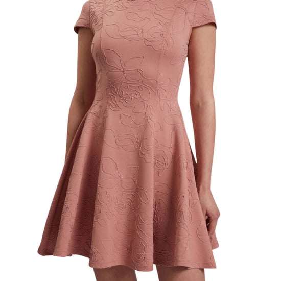 Ted Baker Clodaa Besticktes Ponte-mini-skaterkleid In Rosa - Image 4