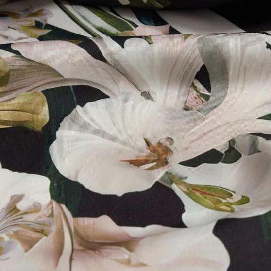 Ted Baker Roneea Kastenförmiges Kleid Mit Print Und Webmuster In Elfenbein - Image 5
