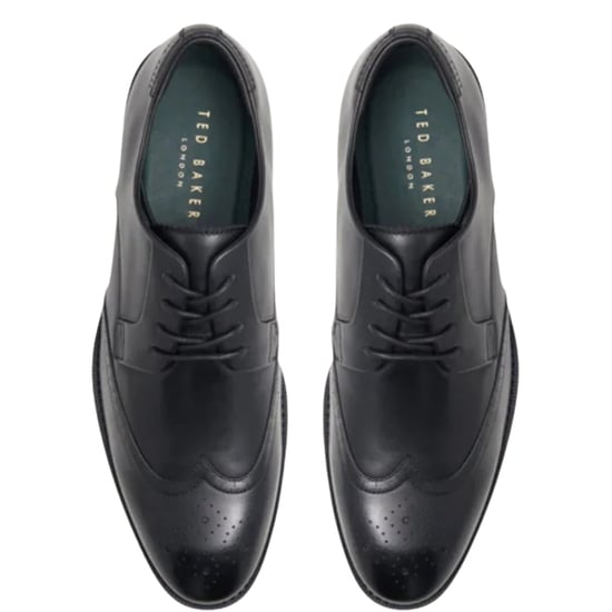 Ted Baker Hacknie Wing Tip Schwarzer Anzugschuh - Image 4